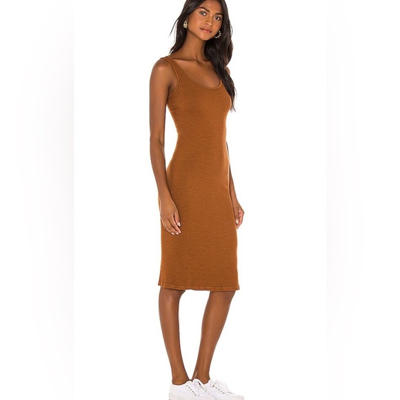 (A53) MONROW Supersoft Rib Tank Dress in Caramel, Color: Caramel, Size XL, NWT - Picture 8 of 16